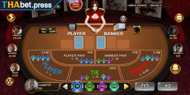 Cập nhật luật chơi Baccarat trực tuyến tại THABET